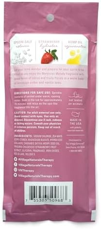Village Naturals Therapy Glow Concentrated Mineral Bath Soak, Moroccan Melody Scent, 2 oz, Pack of 12