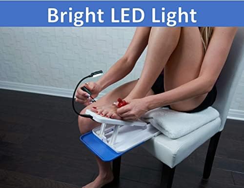 Pro - Professional Home Pedicure Kit - Pro Includes Lit Magnifier, Drying Fan, and Task Light - Paint Nails with Ease Using Pedi Assistant Tool - DIY for Women of All Ages