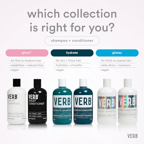 VERB Hydrate Conditioner - Nourish Dry + Frizzy Hair - Smooth + Reduce Frizz - Amber + Warm Jasmine Scent