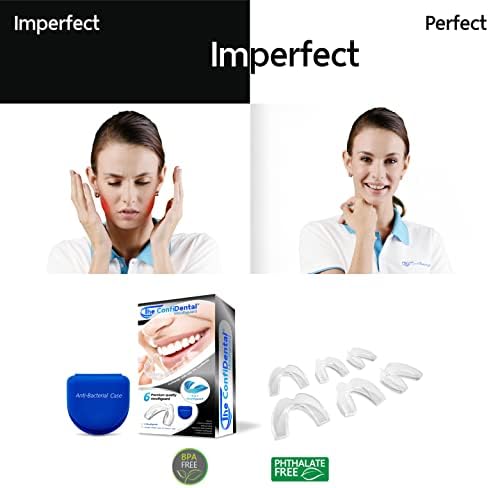 Pack of 6 Moldable Mouth Guard for Teeth Grinding Clenching Bruxism, Sport Athletic, Whitening Tray