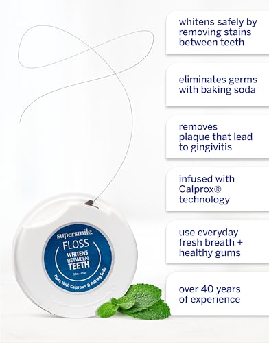 Supersmile Professional Whitening Dental Floss , 1 Count (Pack of 1)