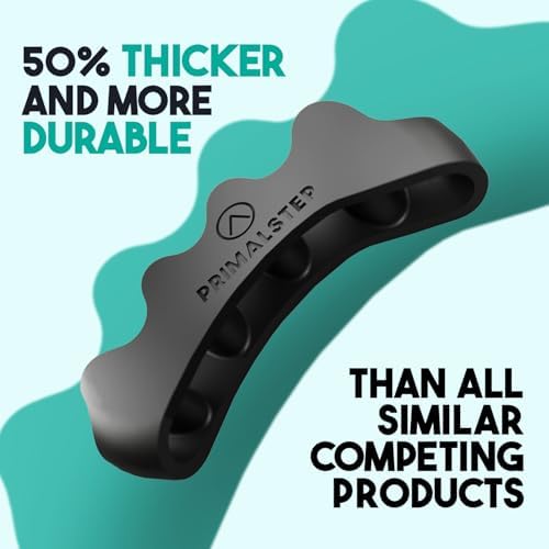 VYCE PrimalStep Toe Separators - Over 50% Thicker and More Durable than ALL Others - Doctor Recommended - Designed in the USA - 4 pack (1 Pair Size Large, 1 Pair of Size S/M)