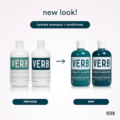 VERB Hydrate Conditioner - Nourish Dry + Frizzy Hair - Smooth + Reduce Frizz - Amber + Warm Jasmine Scent