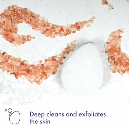 Buf-Puf Facial Sponge, Dermatologist Developed, Removes Deep Down Dirt & Makeup That Causes Breakouts and Blackheads, Reusable, Exfoliating, White, 10 Count