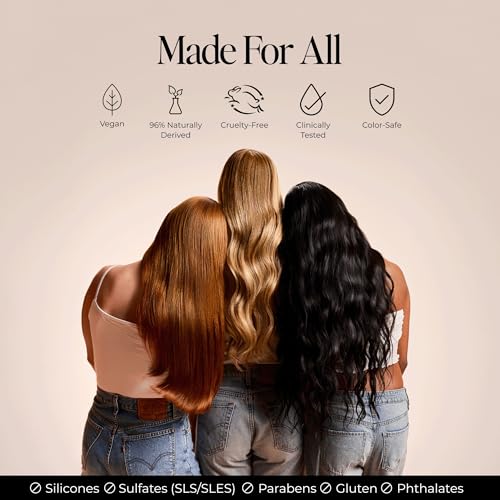 LolaVie Restorative Shampoo (8.5 oz) & Restorative Conditioner (8.5 oz) - Repairs Look of Damage, Protects from Breakage, Reduces Frizz for 12x Softer, Smoother Hair - Color Safe - All Hair Types