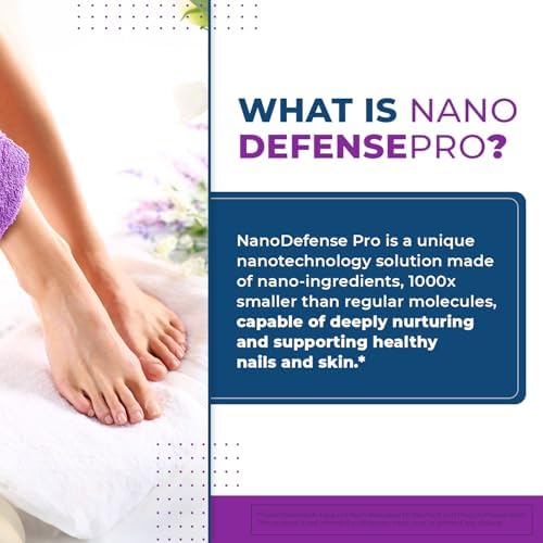 NanoDefense Pro - Original Formulated Toenail Treatment Drops, Extra Strength Nail Repair Solution for Toe Nails, Support healthy Skin & Nails -100% Natural - 1 Month Supply