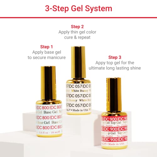 DND DC Gel Polish Set, Pink Collection, UV/LED GelPolish and Air Dry Nail Lacquer, Matching Chip-Free Polish Duo, 0.5 Fl Oz Each