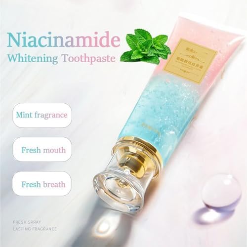 Niacinamide whitening Toothpaste - Fluoride-Free, Intensive Toothpaste Whitening for Fresh Breath, Gentle Mint (3)