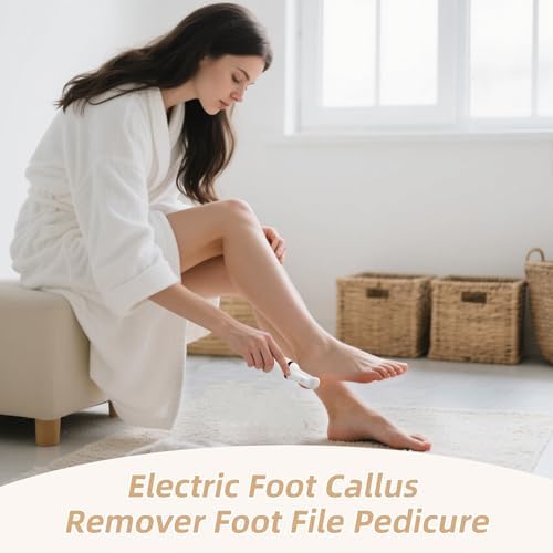 Electric Foot Callus Remover, Electronic Foot File, Portable Electric Callus Remover for Feet, Pedicure Tools for Dead Skin Calluses