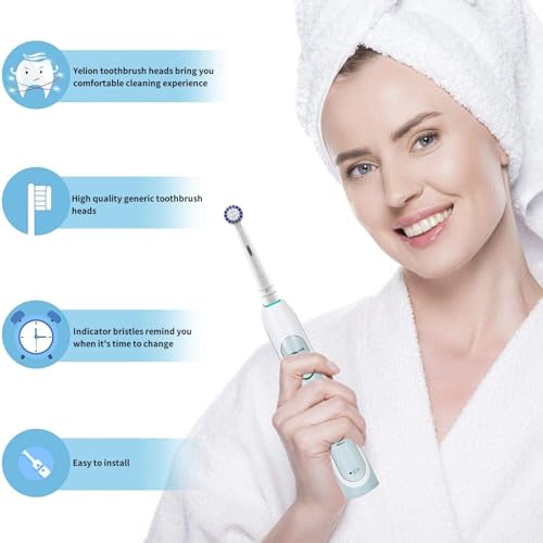 Replacement Toothbrush Heads Compatible with Oral B Braun,16 Pack Professional Electric Toothbrush Heads Brush Heads Refill for Oral-B 7000/Pro 1000/9600/ 500/3000/8000