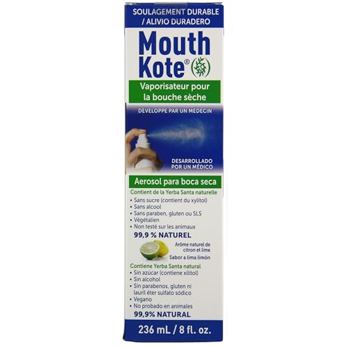 Mouth Kote Dry Mouth Spray, Oral Moisturizer with Yerba Santa, 8 Fluid Ounce