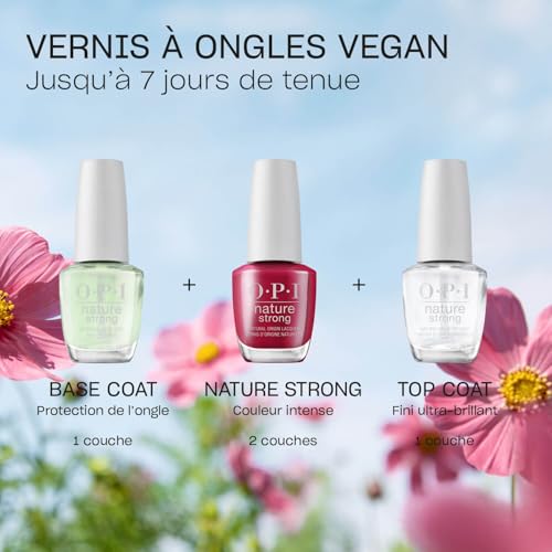 OPI Nature Strong Leaf by Example | Opaque Dark Green Crème Natural Origin Nail Polish | Plant Based, Vegan, Cruelty Free