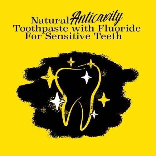 Twice Twice Oral Wellness Toothpaste with Fluoride – Natural Anticavity Toothpaste for Sensitivity Relief, Whitening & Fresh Breath, Wintergreen Peppermint, 3.4oz, 3 Pack