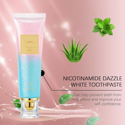 Niacinamide whitening Toothpaste - Fluoride-Free, Intensive Toothpaste Whitening for Fresh Breath, Gentle Mint (3)