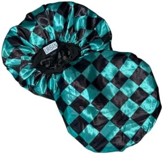 Premium Satin Hair Bonnet for Men Curly Hair, Dreadlock Loc Cap Silk Double Layer Sleeping & Shower Wrap Anime Bonnet Soft Band