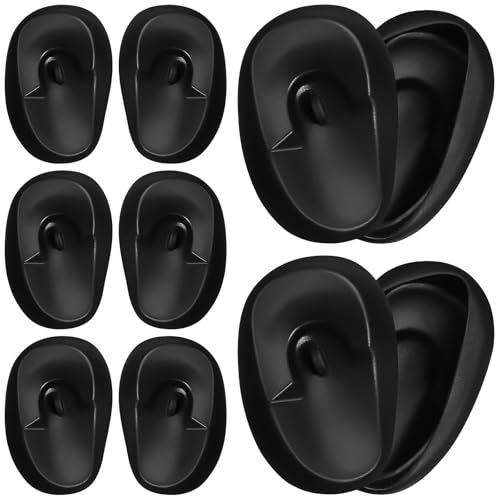 Salon Ear Heat Protector 10pcs Shower for Ear Plastic Hair Dye Coloring Cover Earmuffs Home Silicone Protectors Black Shield Salon Covers Hairdressing Shower, Dyeing Hair Dye Protector