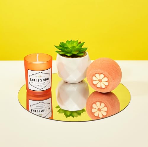 Sunny&Wise Orange Themed Gift Baskets for Women - Designed in USA - Care Package, Self Care Gifts, Get Well Soon, Thinking of You