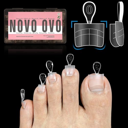 Upgraded Flexible Half Cover Soft Gel Fake Toe Nail Tips with Auxiliary Line for Toenail Extension, Sharp Square Medium Wide for Men Women Acrylic pedicure in Salon x 15 Sizes 240 Pcs