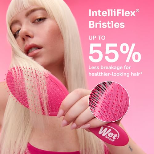 Wet Brush Disney Original Hair Detangler, Moana (Elegant Princess), Ultra-Soft IntelliFlex Bristles, Detangling Brush Glides Through Tangles (Wet Dry & Damaged Hair), Women & Men