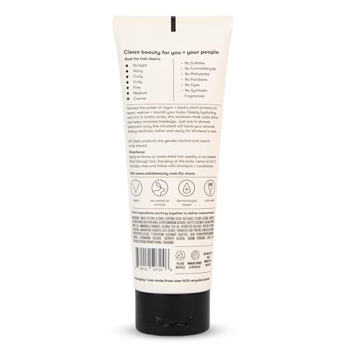 Moisture Hair Mask, Conditioner Treatment with Jojoba and Argan Oils for All Hair Types + Textures, 8 Fl Oz
