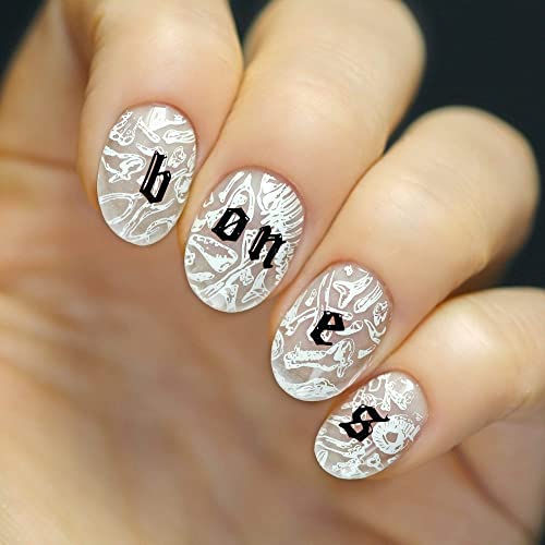 Maniology Black and White Duo Bam! White and Straight Up Black 2pc Nail Stamping Polish Set, Essential and Primary Manicure Color Lacquer