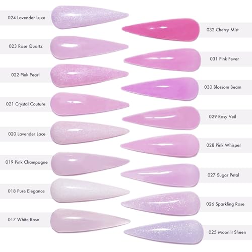 Acrylic Powder - 56g/2oz Nail Cover for Extension, Perfect for Professional Private Nail Technicians - Color: Rose Petal