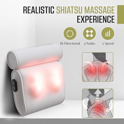 MONET Massaging Bath Pillow - IPX8 Waterproof Bath Pillow for Tub - Soft 4d Mesh Back, Neck and Shoulder Massager - Deep Tissue Relief and Relaxation - Non-Slip 6 Suction Cup - Fits All Tubs