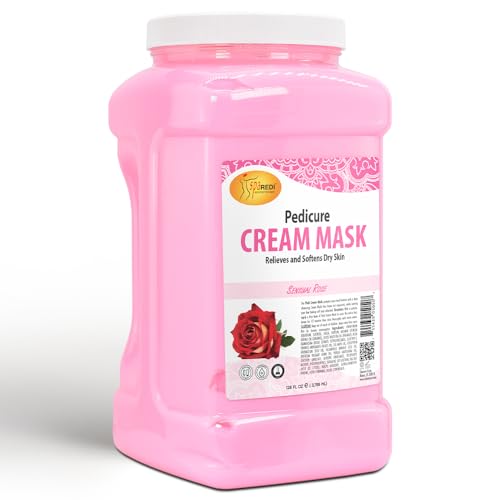SPA REDI - Body and Foot Cream Mask, Sensual Rose, 128 Oz - Pedicure Massage for Tired Feet and Body, Hydrating, Fresh Skin - Infused with Hyaluronic Acid, Amino Acids, Panthenol, Comfrey Extract