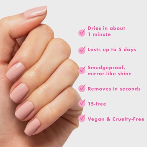 Olive & June Quick Dry Nail Polish Fast-Drying, Smudgeproof Color 15-free, Vegan, Cruelty-Free Formula Lasts up to 5 Days Salon-Quality Manicure, Pedicure at Home Poodle