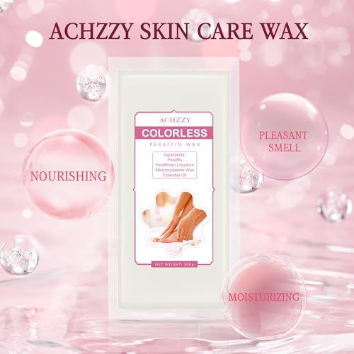 Natural Paraffin Wax Refills, 6 Pack Paraffin Wax Blocks of Unscented for Paraffin Bath, Paraffin Wax for Hand and Feet for Deep Hydration, Moisturizing and Nourish (Unscented)
