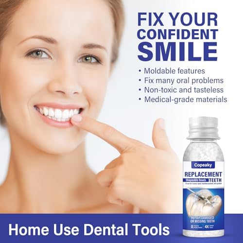 Tooth Repair Kit, Safe and Comfortable Replacements, Moldable Tooth Filling Repair Kit, Make You Smile Confidently Again (30mL)