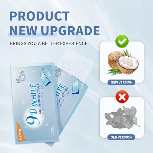 Somall 3-Day Rapid Teeth Whitening Strips for Sensitive Teeth,Professional 9D Enamel-Safe Whitening Kit, 28 Strips (14 Pack) Dentist Formulated & Certified Non-Toxic, Stain Removal for Coffee&Smoking