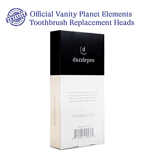 Elements Toothbrush Heads - Compatible With Elements Sonic Toothbrush, Large, Soft Bristles, Large- Replacement Brush Heads, Large (Pack of 3)