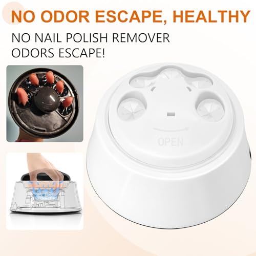 Nail Soaking Bowl, Electric Soak off Bowl Manicure Soaker for Gel Nail Polish Remover, Acrylic Nails, Dip Powder Remover, White