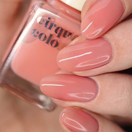 Cirque Colors Peach Jelly - Sheer Coral Pink Jelly Nail Polish- 0.37 Fl Oz (11 mL) - Vegan & Cruelty-Free