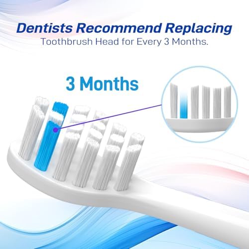 Toothbrush Heads Replacement Compatible with TAO Clean Electric Toothbrush, White, 10 Pack