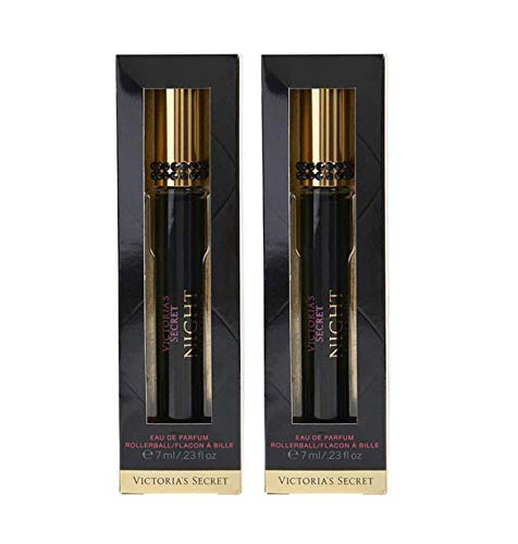 Victoria's Secret Night Eau De Parfum Rollerball Travel Size .23 Ounce (Night, 2 Pack)