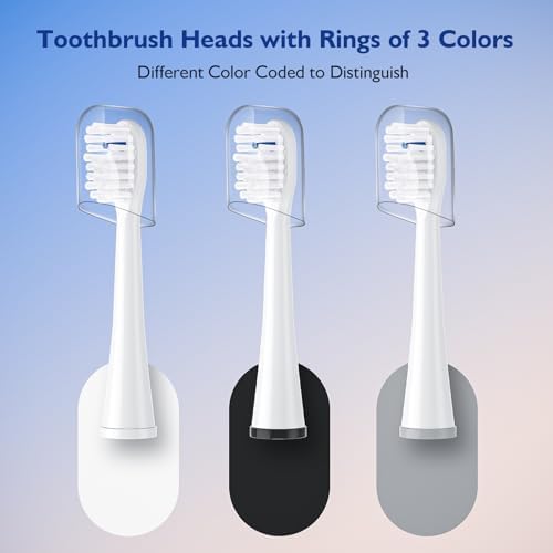 Toothbrush Replacement Heads for Sonic Fusion and Sonic Fusion 2.0, Sonic Fusion Professional and Sonic Fusion 2.0 Professional, SF-01, SF-02, SF-03 and SF-04 (White, 3Packs)