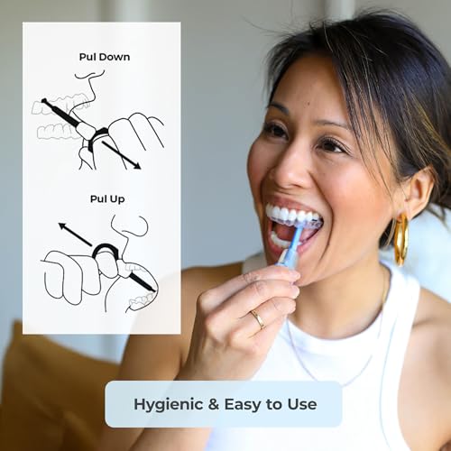 PUL Pack of 2 Reusable 2-in-1 Aligner Seating Chewie & Removal Tool — Compatible with Invisalign, Removable Braces, Retainers & Trays – Easy-to-Use Remover & Chew, Dental & Oral Hygiene Care – Black