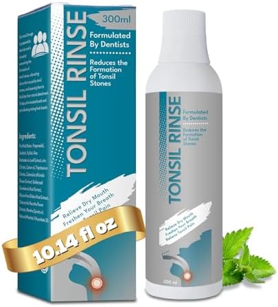 Tonsil Stone Remover, Oral Rinse Liquid to Soothe Tonsils and Dry Mouth Relieve, Bad Breath Treatment and Breath Freshens Tonsil Stone Mouthwash