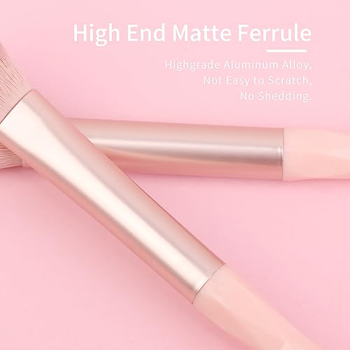 Pink Portable Eye Shadow Brush Set, Vegan Eyeshadow Brushes Set, Small Nose Contour Brush, Diamond Eyeshadow Brush, Eyeshadow Blending Brush, Colorful Eye Makeup Brushes Set Professional.