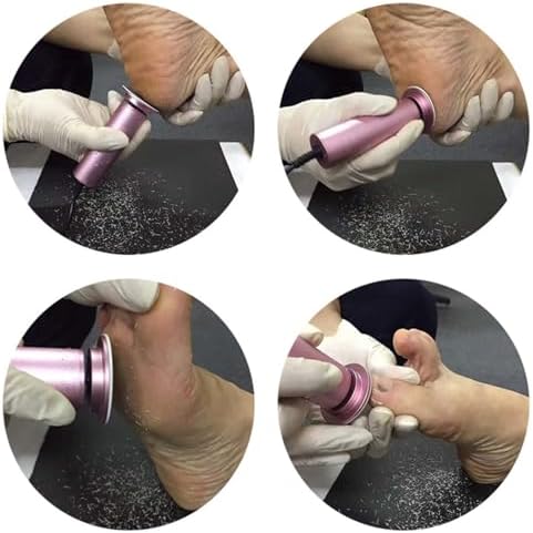 Electric Foot File Callus Remover, Professional Calluses Remover for Feet with 60pcs Sandpaper Discs, Adjustable Speed Control Pedicure Tool for Men Women Dead Dry Cracked Hard Skin