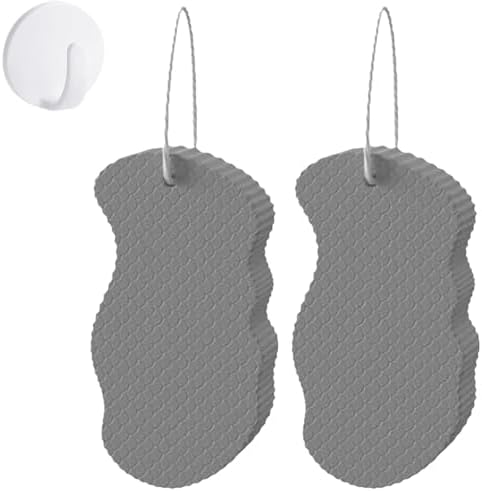 Tokyo Mart Skin Exfoliator, Body Scrubber Exfoliator Mitt, Exfoliating Body & Face Dead Skin Remover, Exfoliating Women & Men Washcloth (Sponge C)