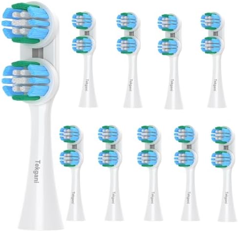 Pack of 10 Toothbrush Replacement Heads Compatible with Spinbrush Electric Toothbrush, Tooth Brush Head Refill