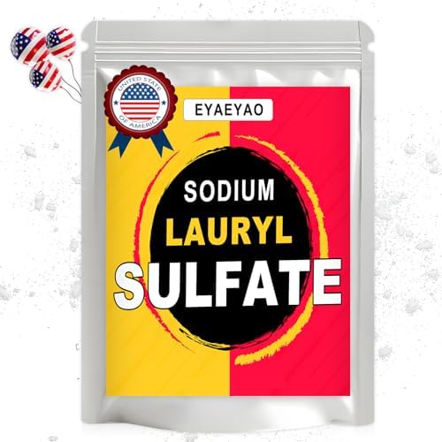 Sodium Dodecyl Sulfate, 1 Pound SDS Powder for Bath Bomb Making, Premium Sodium Lauryl Sulfate Powder, Sodium Dodecylsulfate for Soap Making, Bath Truffles and More (16 oz)