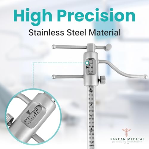 Premium Dental Orthodontic Gauge - VDO Gauge - Venus Apollo Dental Orthodontic Gauge - Bracket Height Moveable Adjustable Locator and for Measuring Endodontics Vertical Dimension of Occlusion