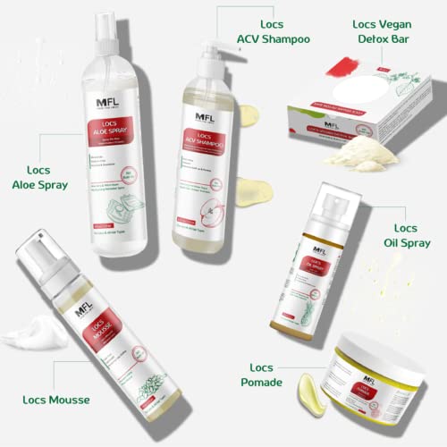 Locs Styling Flaxseed Mousse | Build-Up Free with No White Flakes- Non Sticky | 7 oz