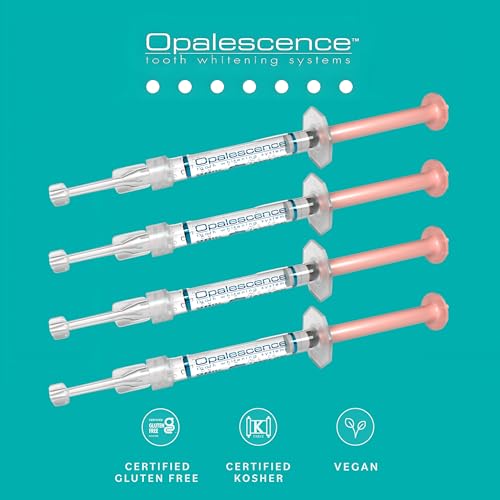 Opalescence 10% Gel Syringes Teeth Whitening - Refill Kit (4 Syringes Total) Carbamide Peroxide. Made by Ultradent, in Melon Flavor. Tooth Whitening Refill Syringes