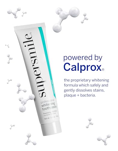 Supersmile Original Mint Whitening Kit - Professional Whitening Toothpaste + Toothbrush - Whitens 3 Shades on Average