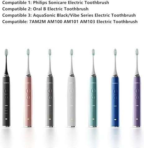Electric Toothbrush Charger, Replacement Charger for AquaSonic /7AM2M AM100 AM101 AM103 Philips/Oral B/and More Electric Toothbrush, Portable (White)